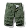 Shorts maschile estate a colori solidi cotone calzini casual calzons cargo uomo traspirante hip hop multista secco traspirato