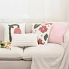 Pillow Embroidered Pillowcase With Cover Simple Stitching Living Room Sofa Modern And
