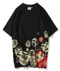 Men039s tshirts daruma japonais imprimement tshirt tatouage t-shirt unisexe couples d'été à manches courtes en coton hip hop tee5496554