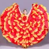Сценическая одежда танцевальная цыганская юбка Женщина Испания костюмы живота Большой лепесток испанский хор