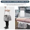 Hundeträger 1 PC Tragbarer Haustasche faltbare atmungsaktive Hunde -Rucksackbeutel für kleine und mittelgroße Katzen ausgehende Reisehandtaschen