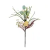 装飾的な花Diy Cuttingsイースターエッグオーナメント35cmフェイクエッグホリデー屋外屋内装飾人工花ピックのための茎