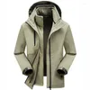 Herrenjacken Parkas Streetwear Motorrad Jacke Taktische Kleidung Kapuze Anorak Coats Spring Man Winter Windbrecher kurz