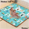 Tapis bébé playmats jouent à tapis étanche XPE Soft Floor playmat pliable Cling Carpet Kid Game Activity Tapis pliage Couverture éducative Otpxn