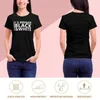 Frauen Polos Jidion Merch BLM Es ist größer als schwarz-weißes T-Shirt Tierdruck Hemd für Mädchenhemden grafische T-Shirts enge Frauen