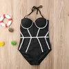 Swimons de maillots de bain pour femmes Patchwork Body Push Up Up Lady Beachwear 1 morceau de maillot de bain BodySuit Swimming Bathing