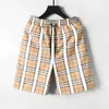 British Designer Shorts Heer en dames designer shorts Casual Plaid Shorts Summer Beach broek losse zwembroek Trek touw elastisch ademend snel droog