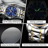 Orologi da polso Poedagar Top Brand Mens Luxury Wrison Aound e Luminous Date Week inossidabile in acciaio inossidabile H240504