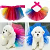Dog Apparel Summer Princess Dress For Small Medium Pet Costume Teddy Schnauzer Skirts Puppy Clothes Supplies