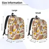 Aufbewahrungstaschen Capybara Cartoon Rucksack für Männer Frauen coole Highschool -Wanderung Travel Daypack Laptop Computer Canvas Leichtgewicht