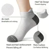 Sports Socks 5Pairs de alta calidad Hosiery corta para hombres: diseño de verano de diseño grande en forma grande