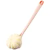 Scrubber badkamer bad wrijf haar douche washandje wastspons achteraan zacht handgreep tweezijdige accessoires lange lichaam exfoliërende borstel 240422