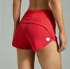 Snabba upp höghöjda fodrade korta midjesportshorts kvinnors set snabbt torkande löpande kläder tillbaka blixtlåsficka fitness yoga 123