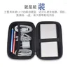 Storage Bags Mini Bag EVA Waterproof Bluetooth Earphone Data Cable Travel Organizing Container Zipper Fashion Black Case