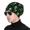 Boinas Mermaid Alien Star Pattern Hats Hats Otoño Invierno Skullies Gorro para hombres Capas