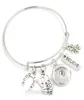 Blolesale Nouvelle arrivée 18 mm bijoux bijoux bracelets de poker casino Bonne chance Bracelets à bouton-instant pour femmes Gift7293630
