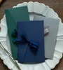 50pcsset Vintage Ribbon Kraft Blank Papierhülle Hochzeitseinladungsumschlag Geschenkumschlag12 Farben Drop Gift Wrap3078479