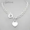 Design Womens silver TF Style Necklace Pendant Chain Necklace S925 Sterling Silver Key heart love egg brand Pendant Charm Nec H0918