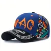 Ball Caps Letter Embroidered Graffiti Baseball Cap Breathable Adjustable Sun Protection Snapback For Women Men Summer Sport Hiking Dad Hat