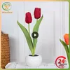 Tafellampen tulpen led bloemlamp simulatie nacht lichte huisdecoratie sfeer romantisch pot cadeau voor kantoorkamer bar café