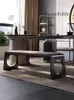 装飾的な置物手頃な価格の高級スタイルデザイナーステンレススチールフルレザーカードホルダーソフトバッグストリップティーテーブルダイニングと椅子