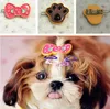 개 의류 애완 동물 머리 클리퍼 액세서리 헤드웨어 페인트 사탕 시리즈 활 헤드 꽃 30pcs/lot