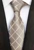 Bow ties Fashion da 8 cm Silk maschile a check blu cravatta nera jacquard cravatta intrecciata uomo regalo di affari festa regalo formale formale