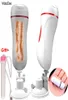 MizzZee Vaginal Anal Dual Channel Masturbation Cup Fake Vagina Real Pussy Vibrator Sex Toys For Men Mastrubator For Man Blowjob Y27085782