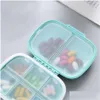 Aufbewahrungsboxen Bins 8 Gitter tragbare Reisepille Hülle mit Cutter Organizer Medicine Container Tablet Box Kunststoff Tropfen liefern Lieferung otu6n