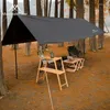 Tenten en schuilplaatsen Outdoor draagbare zwarte luifel camping picknick zon schuilplaatsen regenbestendig tent