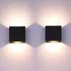Lampa ścienna 2PCS LED LED Walka w dół Nowoczesne oświetlenie kinkietowe Czarne do salonu sypialnia korytarza korytarza korytarza