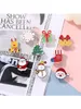 Broschen 11pcs Kinderstil Snowman Weihnachtsbaum Geschenk Lange Socken Zinklegierung Souvenir Accessoires Pins Abzeichen