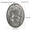 Broches Scandinavische wolf gesneden rune broche etnische totems badge cosplay corsage sieraden