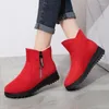 Boots Ladies Chaussures en vente 2024 Brand Zipper d'hiver pour femmes Toe rond