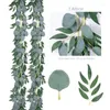 Dekorative Blumen 1PC Simulation Eukalyptus Salix Blatt Rattan Business Office Wohnzimmer Veranda Fenster Seite Garten Home Dekoration