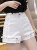 Dames shorts Deeptown Denim Bandage Sexy Cargo Women 2024 Spring Summer Gothic Harajuku Streetwear Side been broek