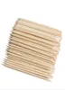 100 stcs Nail Art Orange Wood Stick Cuticle Dusher Remover voor manicures zorg nail art tool 3934825