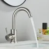 Bathroom Sink Faucets Vidric Matte Black Short Basin Brass Faucet Mixer Tap Single Handle Cold Water Deck Mounted Vanity