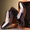 Up kanten lederen mannen formele zaken Oxford mannelijk kantoor trouwjurk schoenen schoenen mocassin homme 240428 3219