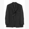 Vestes pour hommes Blazers Unisexe Japan Fashion Design Style Men Homme Coat Coat Man's Vêtements Black Blazer Tops
