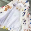 Mode bébé manteau coloré dessin animé graffiti Design garçons vestes kids deigner vêtements taille 90-130 cm filles à capuche vêtements d'extérieur 24april