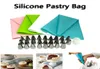 26pcsset silikon pasta çanta uçları mutfak diy buzlanma boruları krem ​​yeniden kullanılabilir pasta torbaları 24 nozul kek dekorasyon aracı VT0456668299
