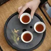 Cups Saucers Chinesische Vintage Keramik Teetasse handgefertigte Keramik Tee Schüssel tragbare Reise Personal Meditation Cup Haushaltssatz Master