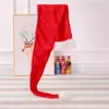 베레트 재미있는 슈퍼 롱 155cm 년 크리스마스 모자 빨간 플러시 산타 모자 성인 모자 축제 크리스마스 파티 장식 선물