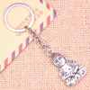 КЛАЧЕСКИ 20pcs Fashion KeyChain 39 23 мм Медитируйте Будду подвески DIY Мужчины ювелирные украшения -арма