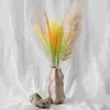 Fiori decorativi 6 pezzi Orecchie simulate di grano DECORE Craft Decoration Cutainsforboned Desktop Plastic Home Dry Grass