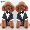 Habitant de vêtements pour chiens Tuxedo costume à nœud papillon charmant de mariage chiot costume vêtements de chat de chat