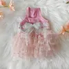 Vêtements de chien chat tutu robe d'été vêtements pour animaux de compagnie mignon robes de vêtements de fille