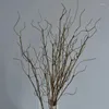 Fleurs décoratives artificielles arbres secs branche du feuillage plantes morts de bois de chair de mariage ornement de mariage simulation flétrie décorée en rotin