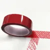 50 mmx50mroll manipulado cinta de seguridad evidente Cinta de precaución Garantía auto adhesiva Etiquetas de embalaje de cinta void
